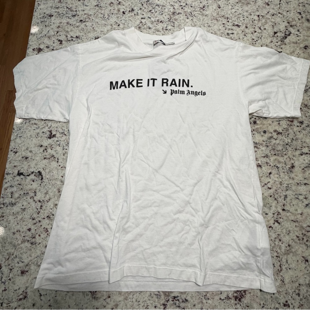 Palm Angels x Moncler make it rain t shirt